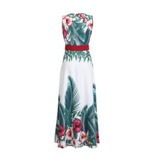 Load image into Gallery viewer, Lady Summer Holiday Floral Beach Boho Maxi V Neck Print Dress Evening Party Sundress