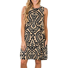 Load image into Gallery viewer, Elegant Summer Floral Dress Women Party Dresses Fashion Sleeveless Vestido Robe Femme